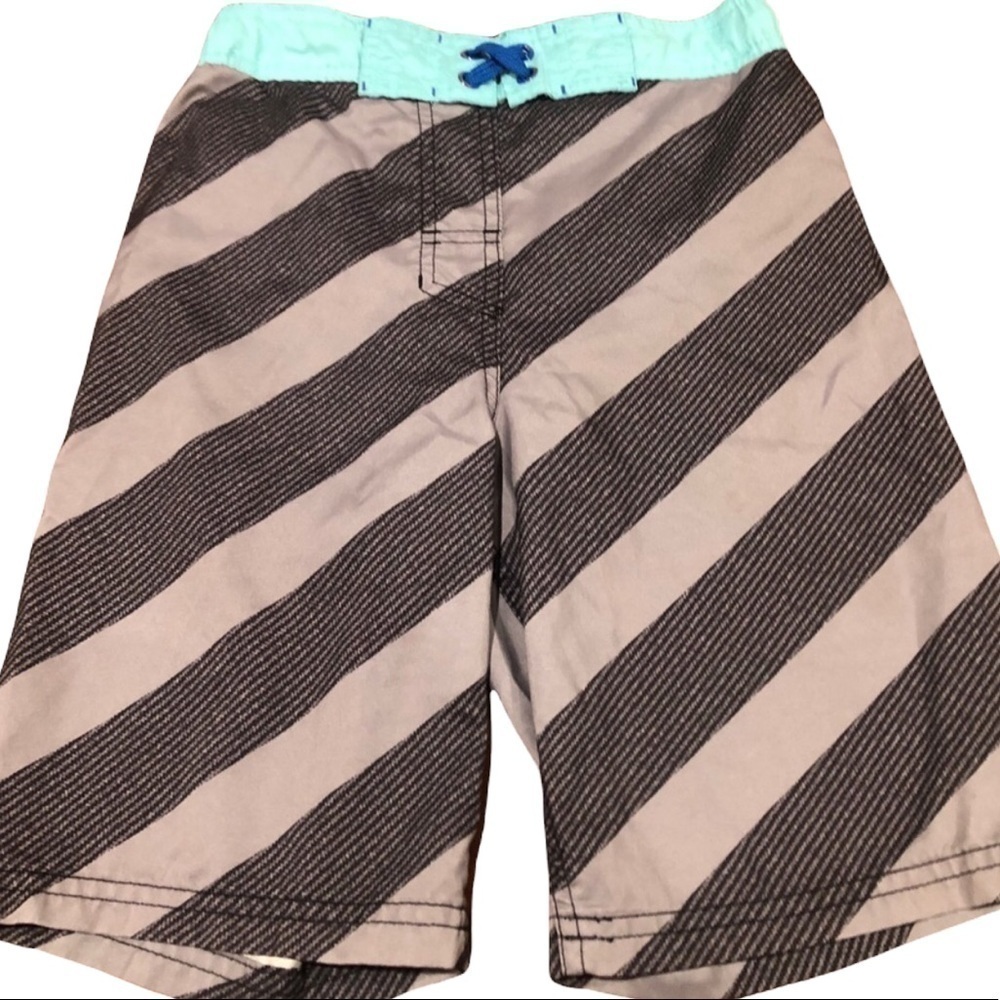 Cat & jack boys swim gray Aqua trunks summer vacation pool beach day play shorts